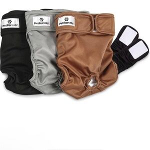 Pet Parents® Washable Dog Diapers (3pack) + Extenders 
NEW